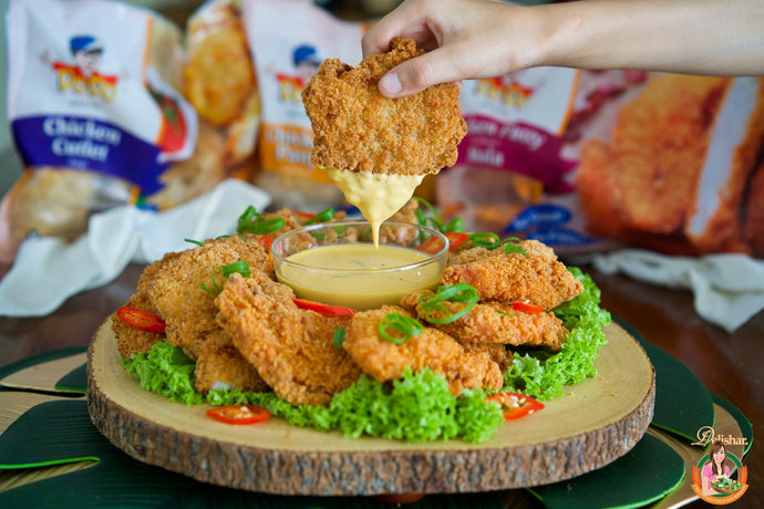 Dodo Chicken Platter with Salted Egg Yolk Dip